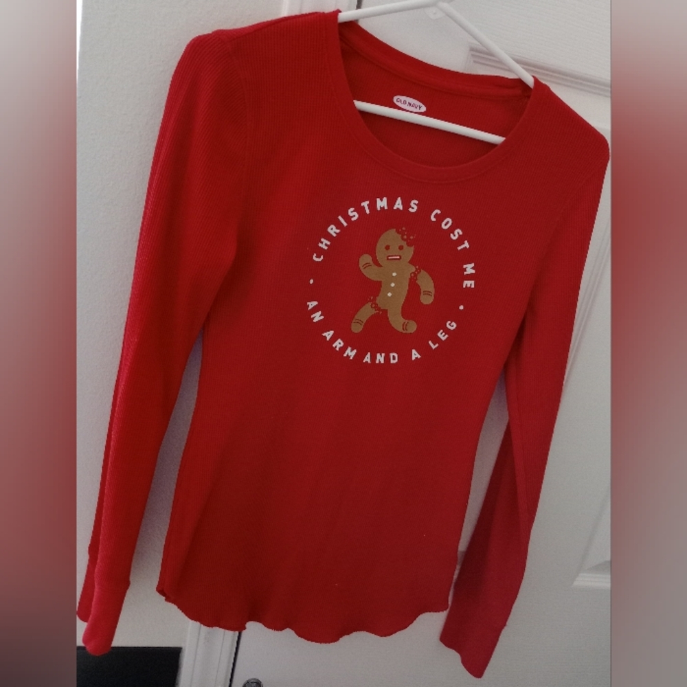 Old Navy red thermal top M